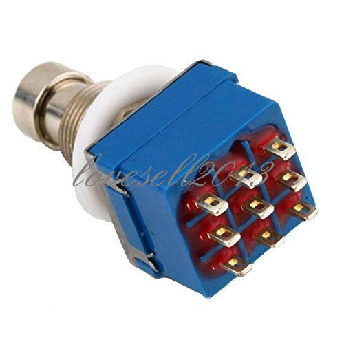 2/5/10PCS 9pin Guitar Effects Pedal Box Stomp Bypass 3PDT Foot Metal Switch