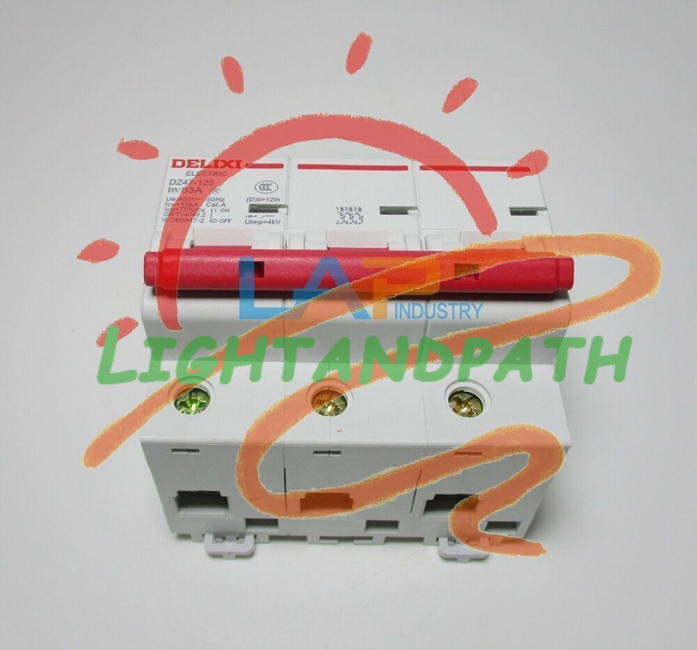 1PCS NEW FOR DELIXI Circuit Breaker DZ47-125 3P 3-phase switch 63/80A/100A/125A