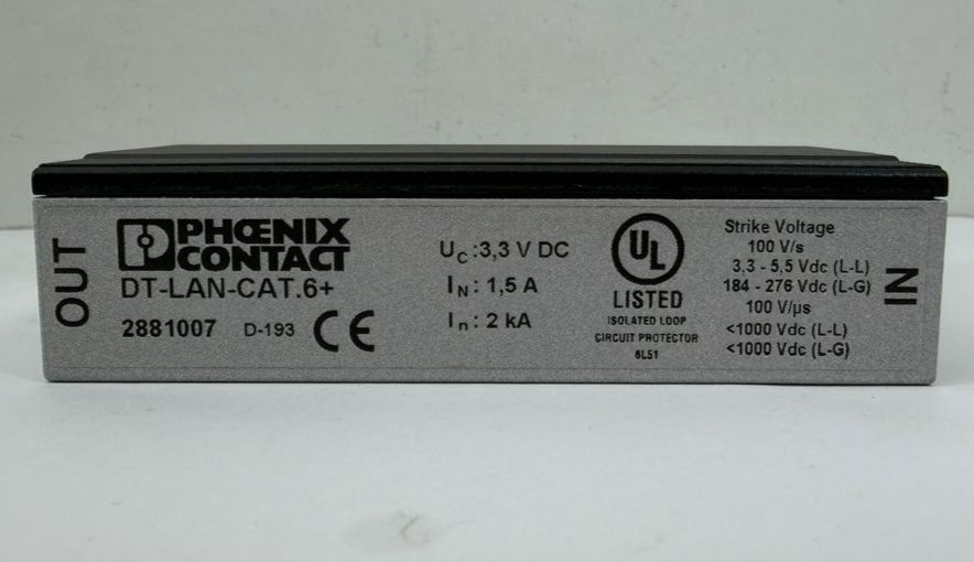 LOT OF 3 PHOENIX CONTACT 2881007 DT-LAN-CAT6+ RJ45 SURGE PROTECTOR