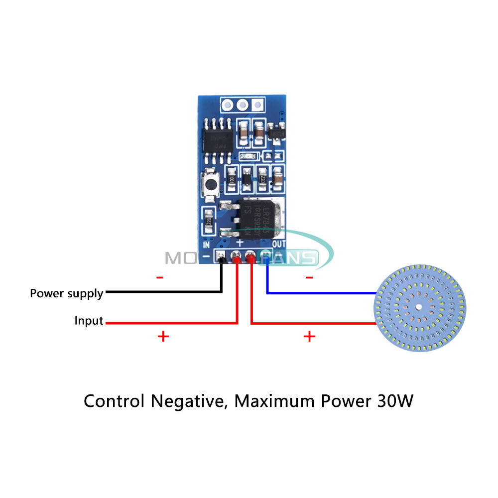 DC 3-24V PWM LED Control Module with Dimming Breathing Flashing For LED Light