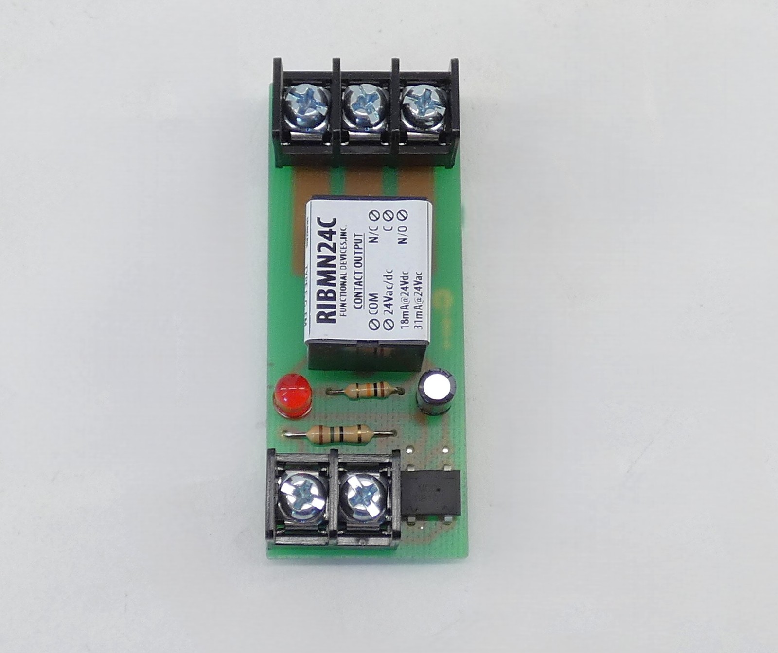 *Lot of 2* RIB RIBMN24C 2.75″ SPDT Track Mount Relay 24VAC/DC 15A – NEW Surplus!