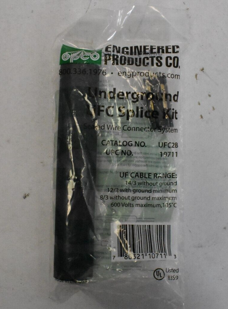 Engineered Products UFC2B Underground UFC Splice Kit Sealed Wire Connector