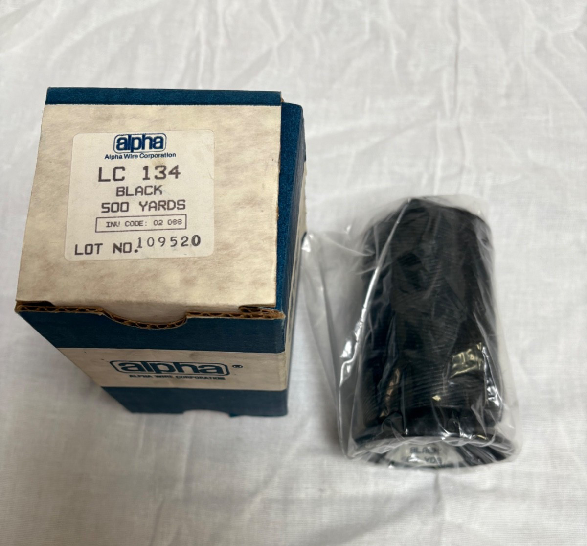 Alpha Wire LC134 Black 500 Yards – New -Open Box
