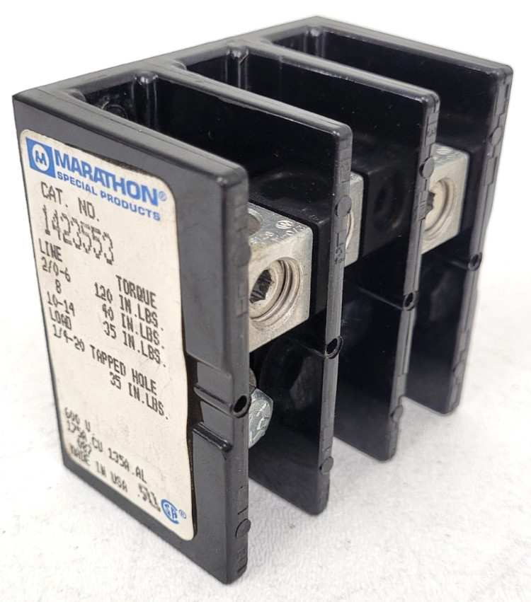 1423553 Marathon 175 Amp 600 Volt Power Distribution Block – Next Day Option
