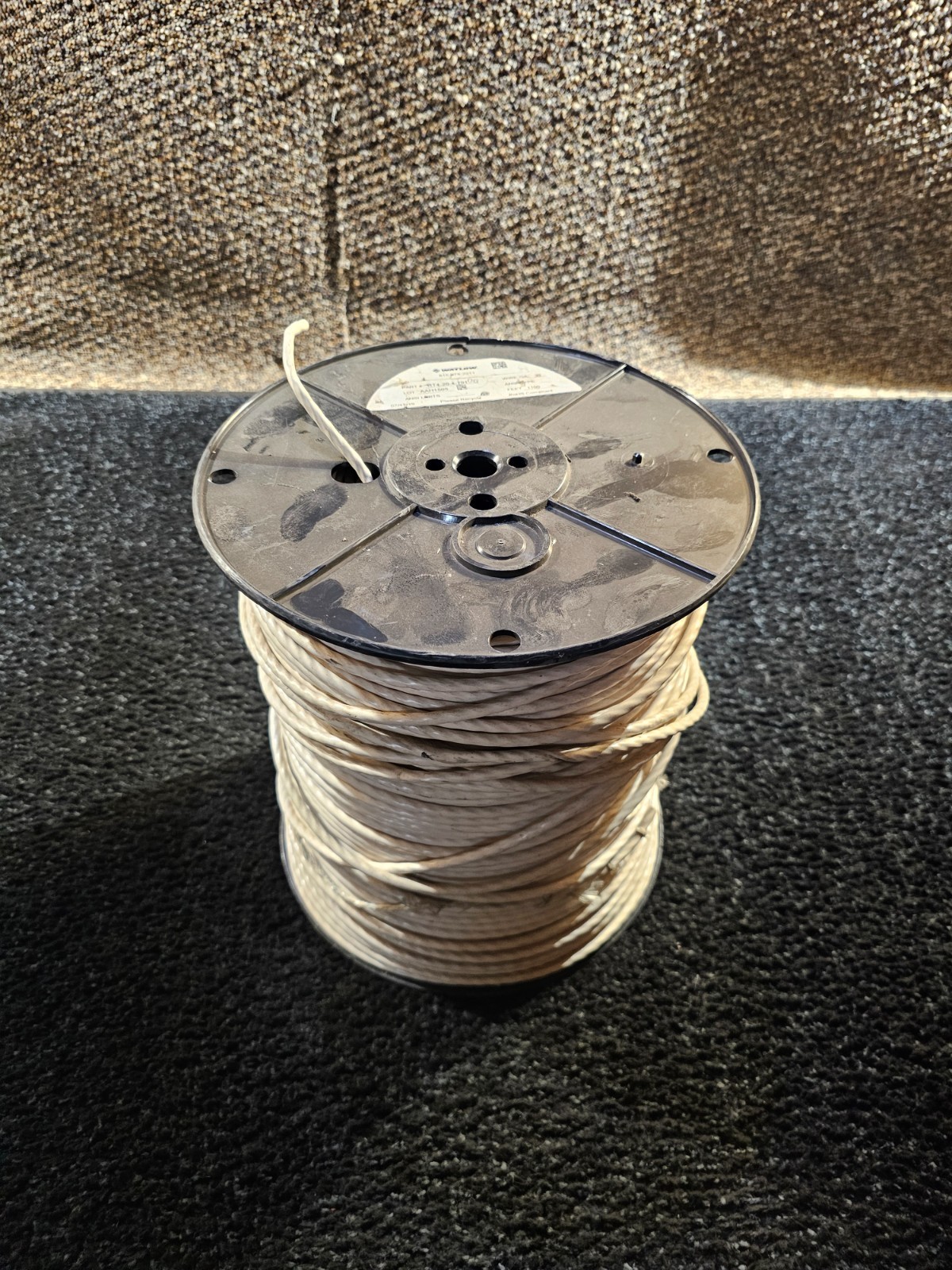 Watlow RT4-20-4-701 20 Gauge Wire AAH1505 1100 ft RTD Lead Hook Up Wire White