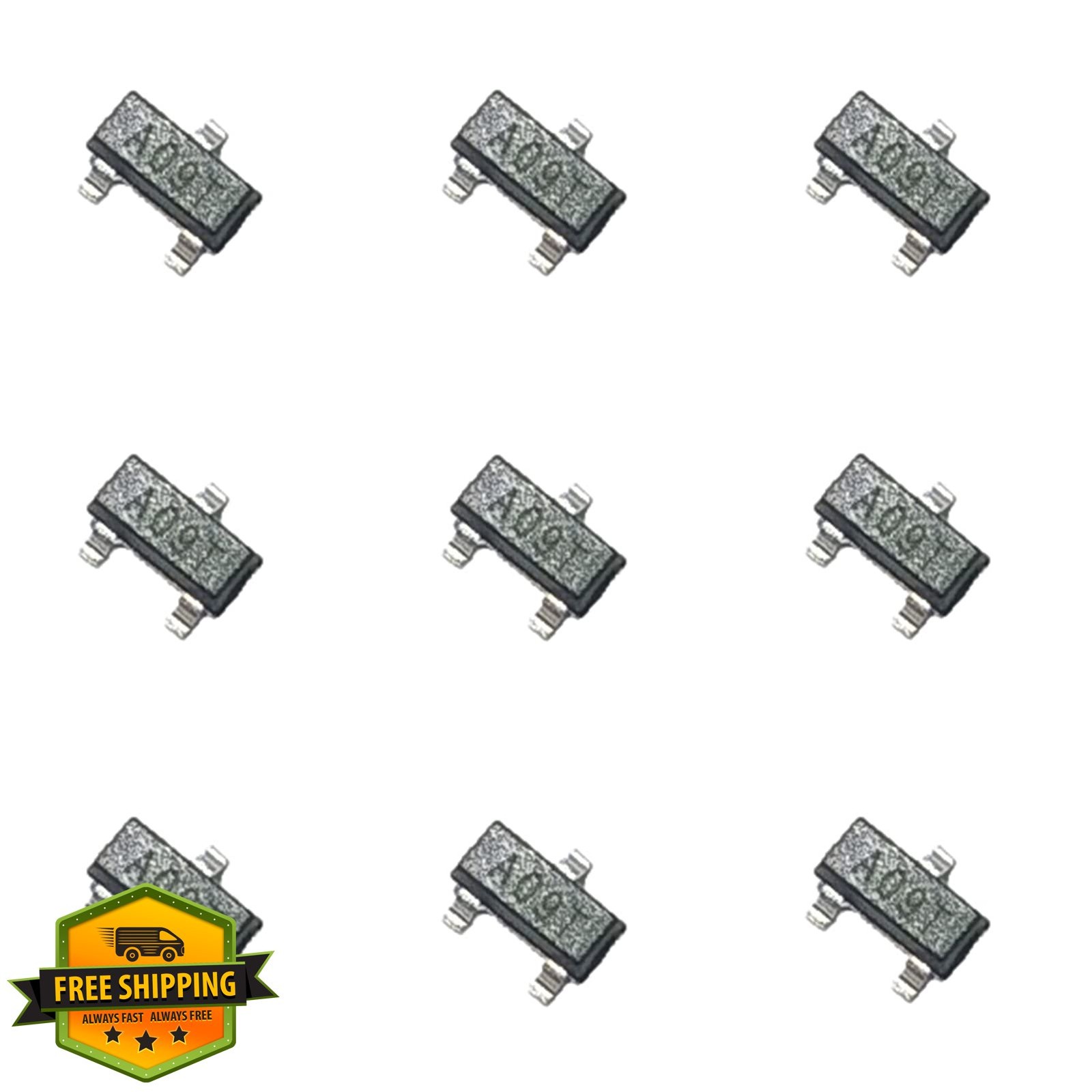 Bridgold 100pc AO3400 A09T N-Channel FET SOT-23