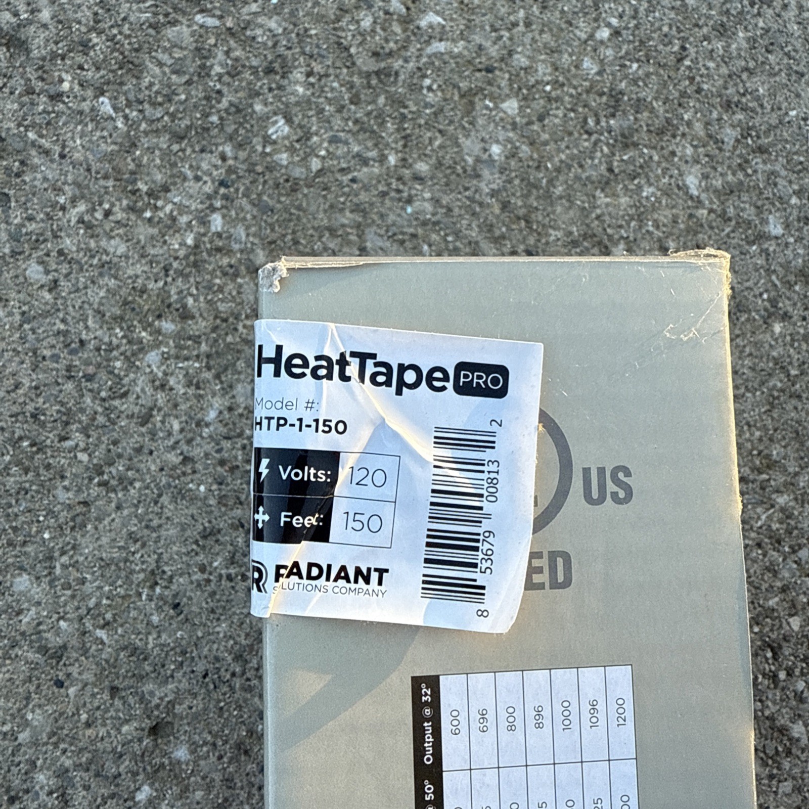 Heat Tape Pro 120V Power Cord Roof and Gutter Ice Dam Prevention 150 Feet