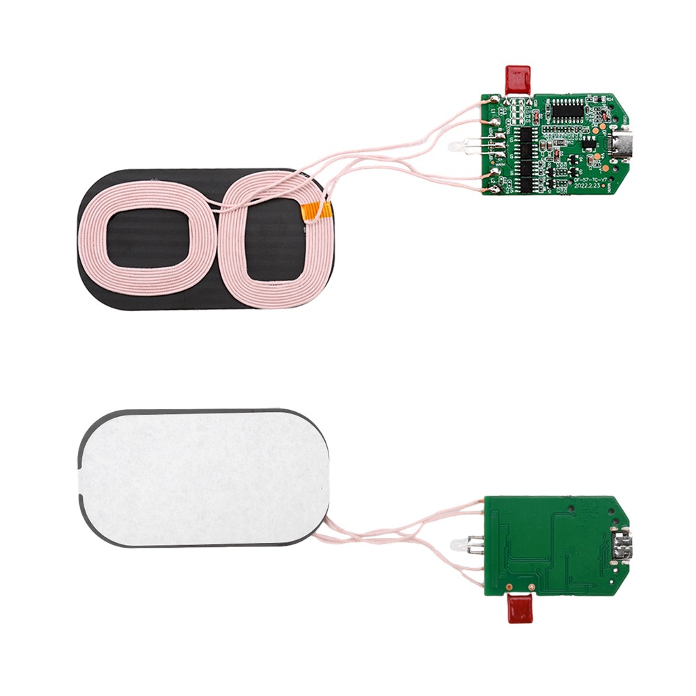 2x Dual Coil 15W Wireless Charger Transmitter Module Fast Charging Board DIY USA
