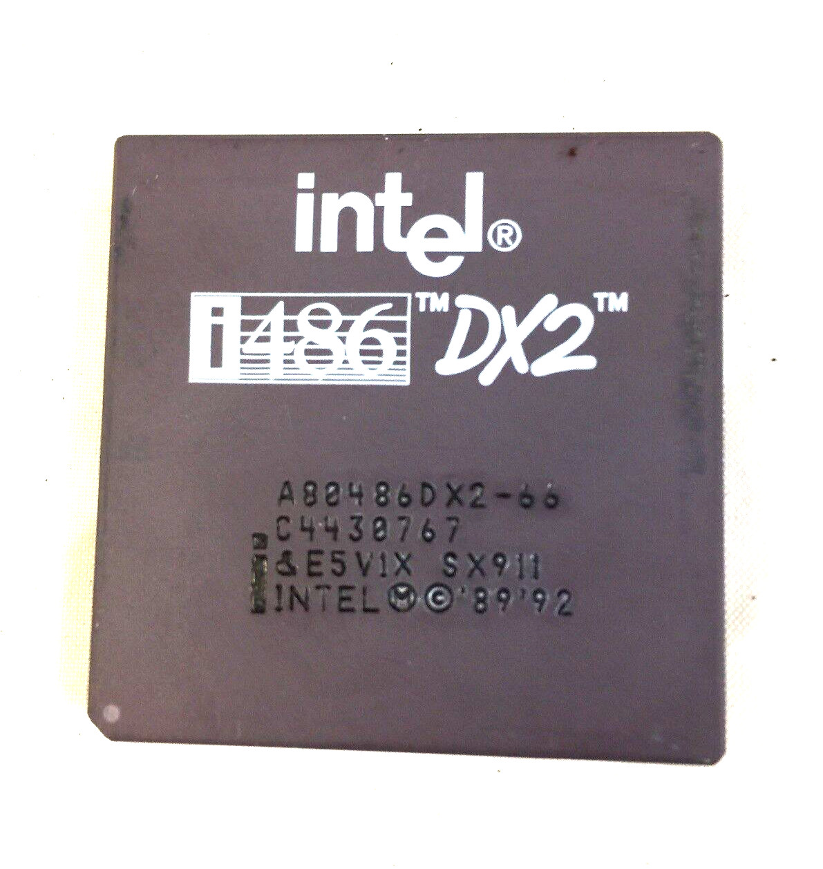 Intel 486 DX2 66MHZ A80486DX2 SX911 i486 CPU Processor Gold Vintage SX955 Sx807