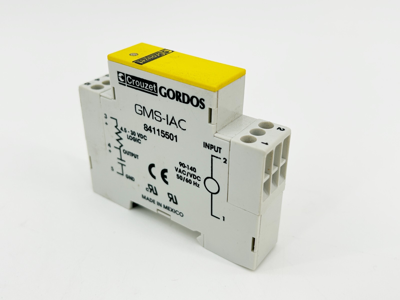 New Crouzet GMS-IAC Digital Input Module 140V 50/60Hz Din Rail Mount