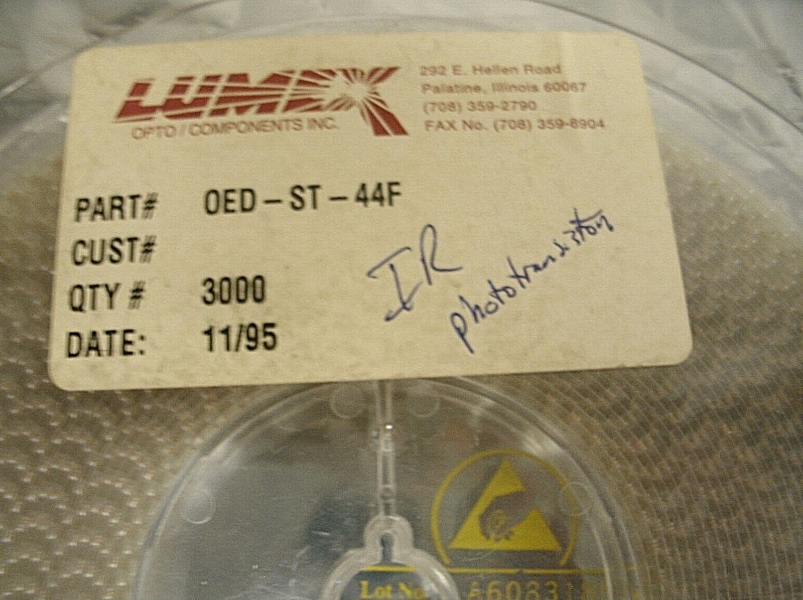 LUMEX OED-ST-44F -IR Phototransistor Receiver – partial reel 2000+