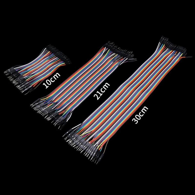 40P Dupont Jump Wire M-F / M-M / F-F Jumper Breadboard Cable Lead 10cm/21cm/30cm