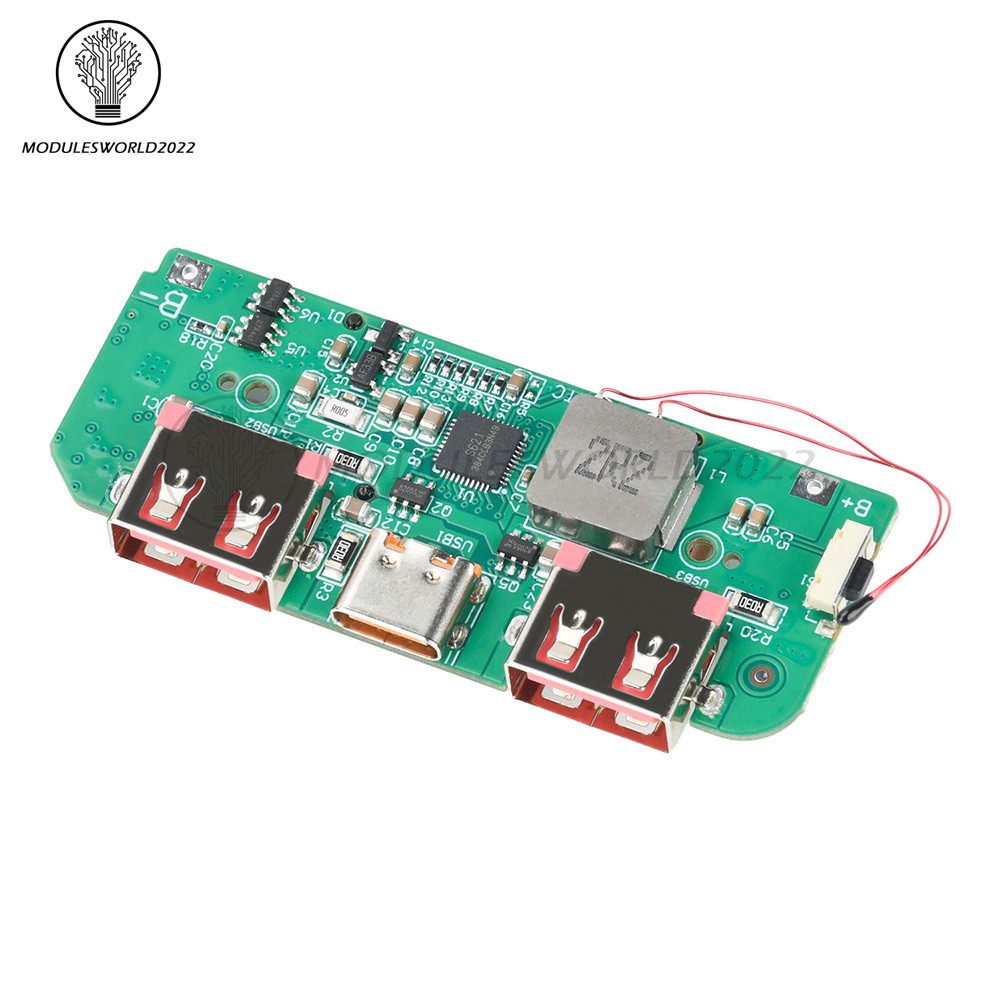 22.5W Fast Charging Module 0.96″ TFT Color Screen Mobile Power Bank Motherboard