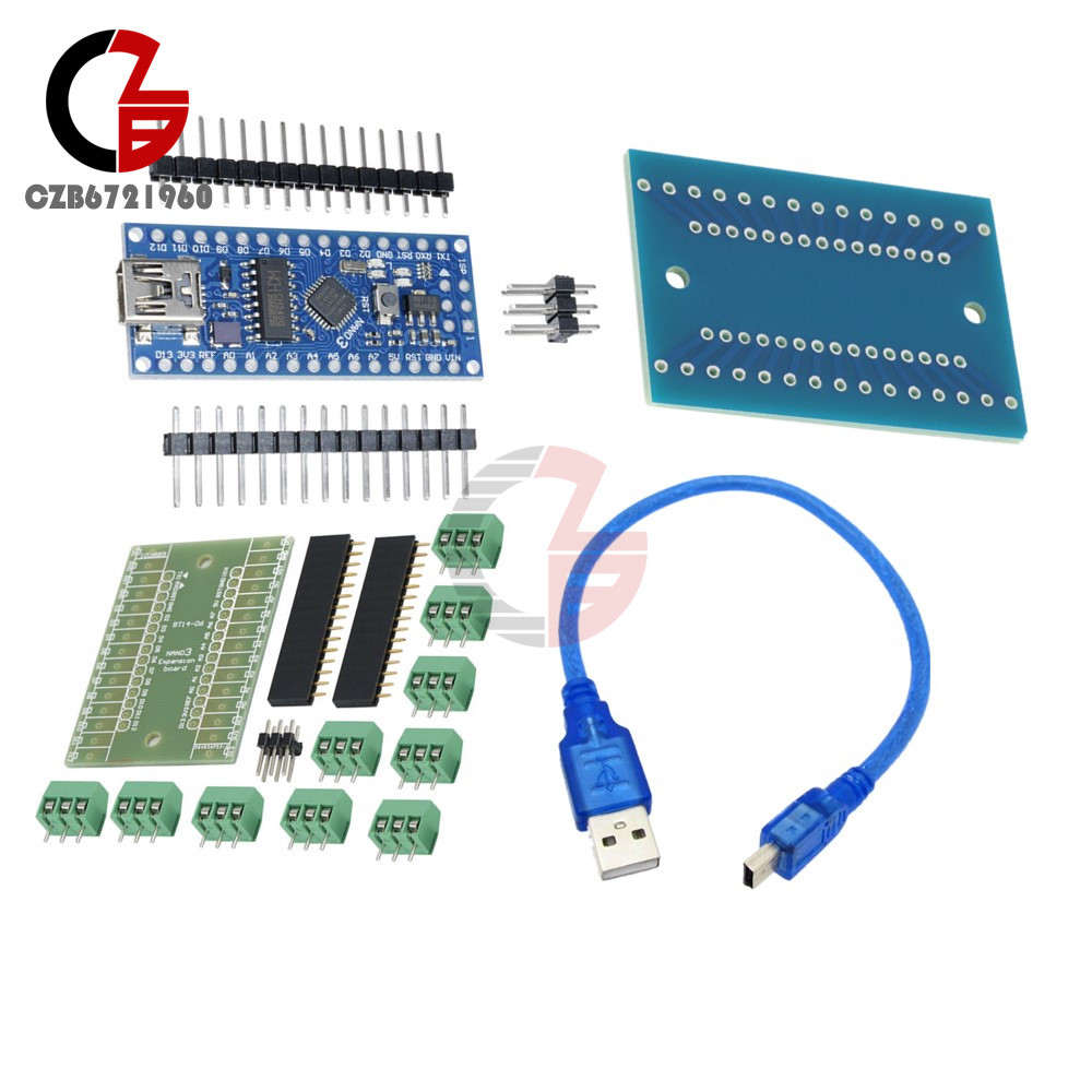 Nano V3.0 V1.0 ATmega168 CH340G mini USB Compatibile Kits Cable For Arduino NANO