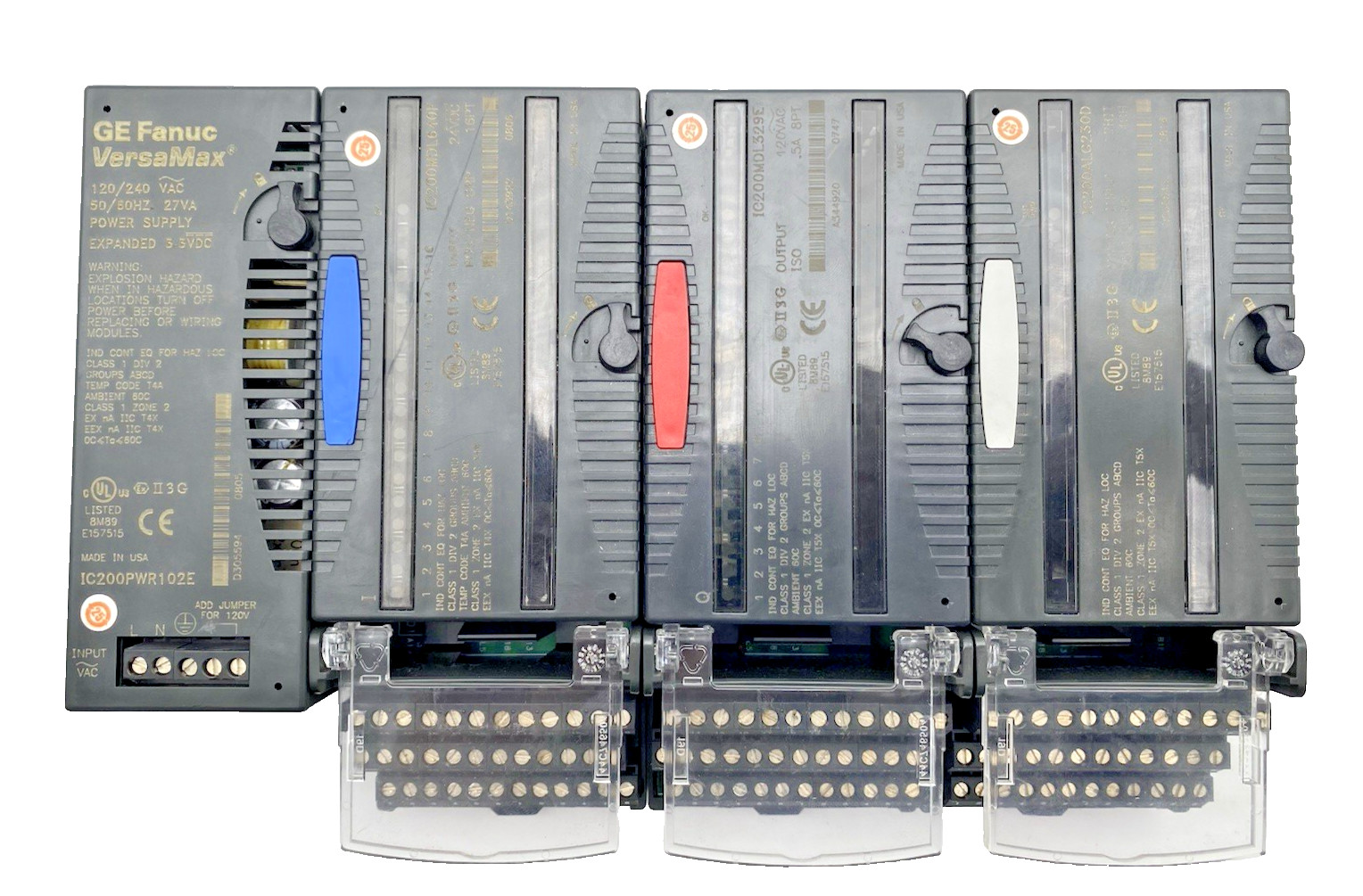 SET OF GE FANUC VERSAMAX PLC Power Supply, Analog,output, Input, I/O Modul