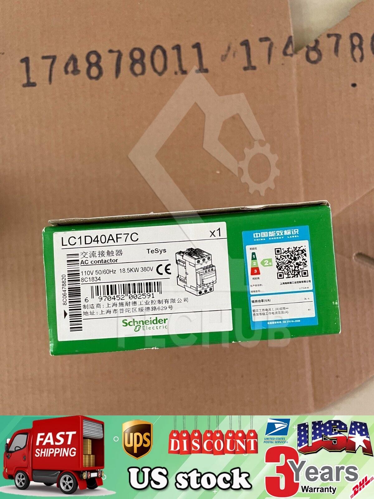 SCHNEIDER ELECTRIC LC1D40AF7C LC1D40AF7 CONTACTOR 110V FAST FREE SHIPPING!