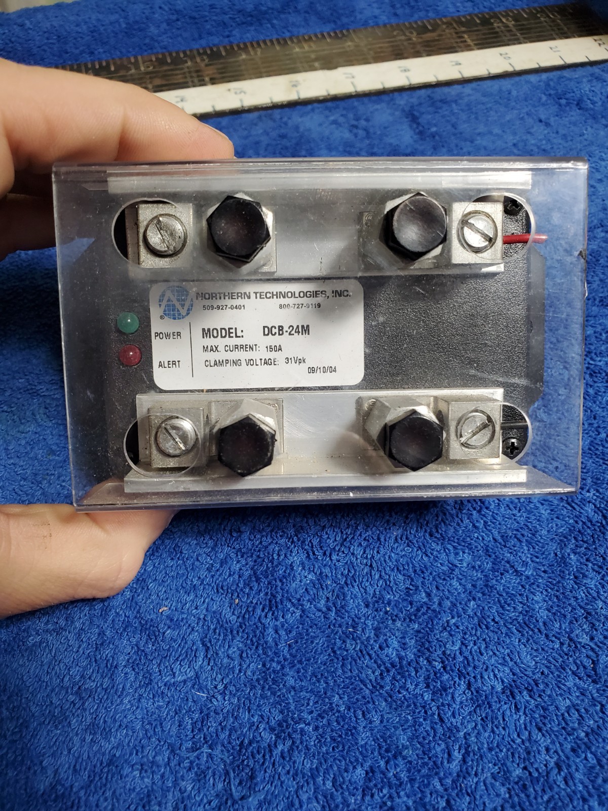 Northern Technologies DCB-24M Surge Protector 24V DC 150A SPD 31Vpk Clamp USED
