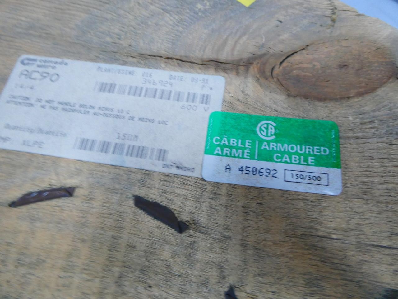 Canada Wire AC90 Xlpe 14/4 Copper Conductor Aluminum Armoured Cable 150m 600v-ac