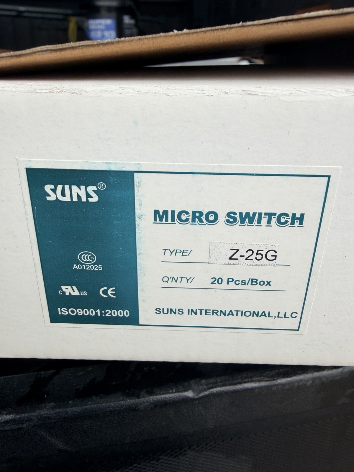 SUNS Z-25G Micro Switch 25A Pin Plunger Screw Terminal Limit Switch 5JEG0
