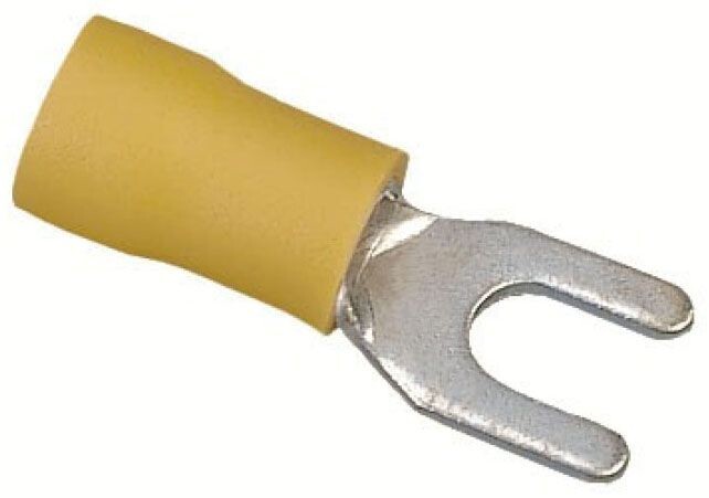 IDEAL 83-7231, Snap Spade Terminal, 12 to 10 AWG, 1/4″ Stud, 600 V, 2pcs