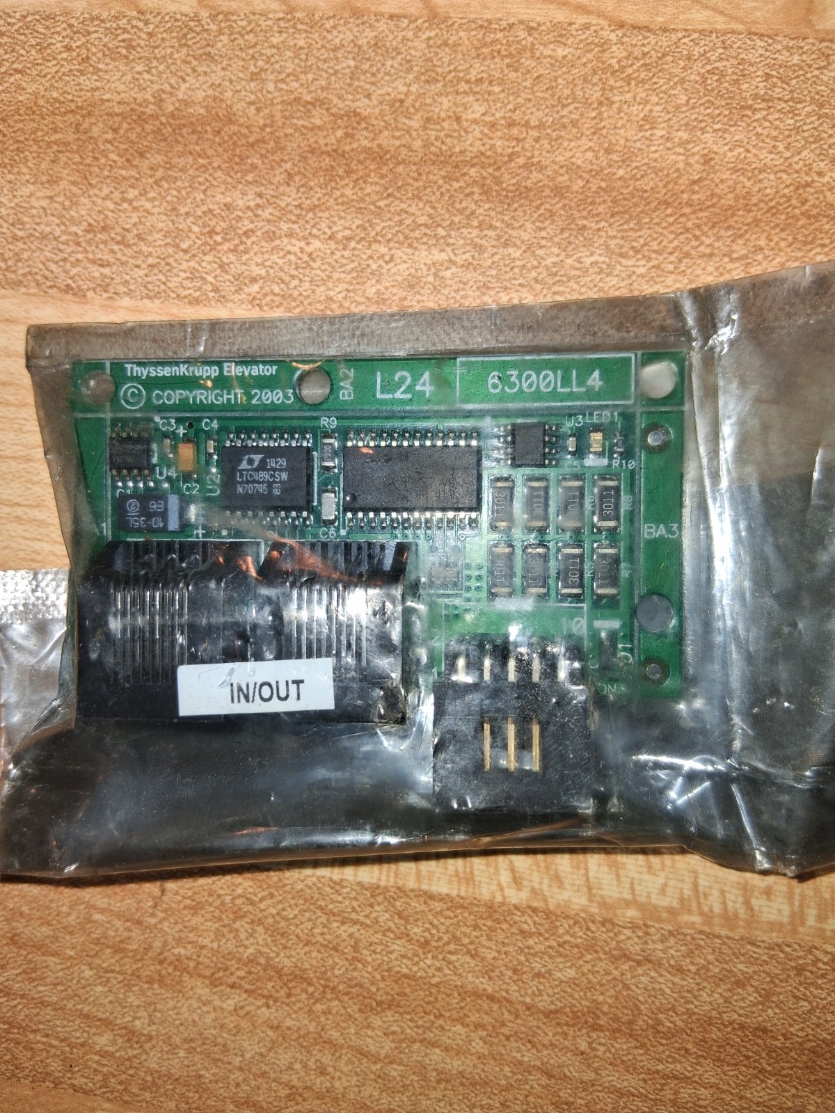 ThyssenKrupp L24 Board for TAC 20 SN 6300LL2, 6300LL3, 6300LL4