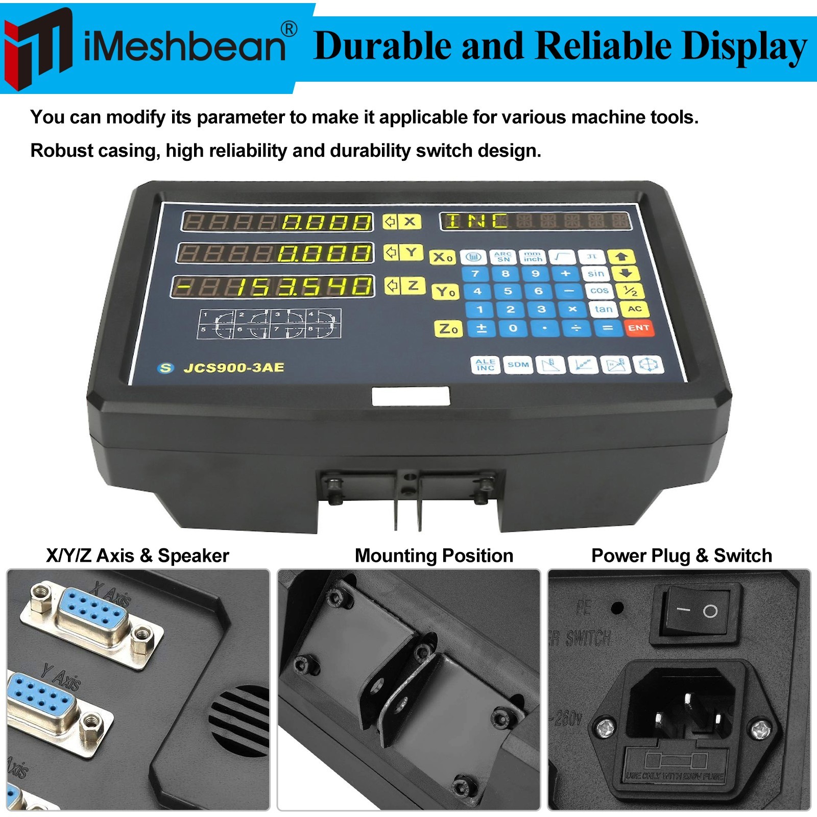 US Digital Linear Scale 2Axis/3Axis Readout DRO Display Kit CNC Milling Lathe