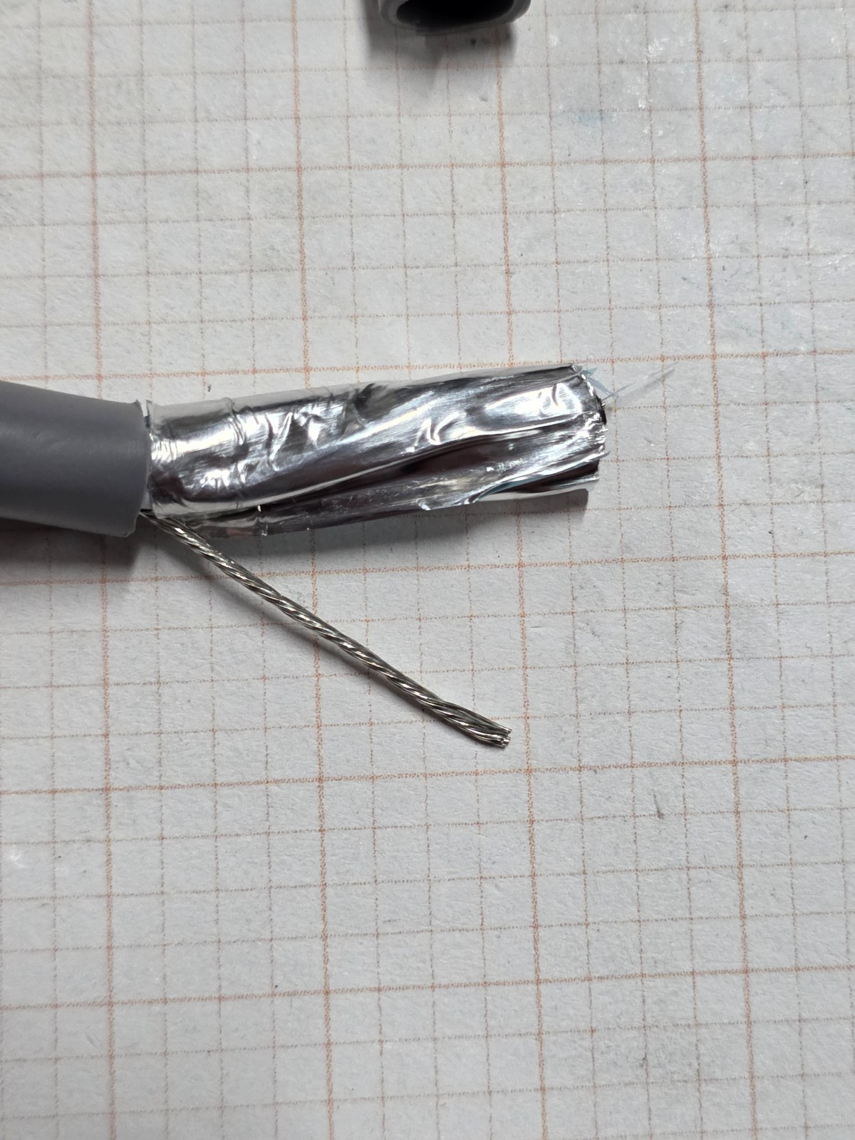 Alpha Wire 2242C 18/2P Shielded Twist Pair Control/Computer Cable Gray /10ft