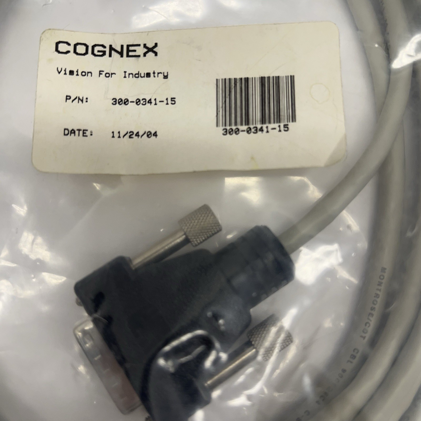 Cognex 300-0341-15 RJ45 to DB15 I/O Cable 15ft New