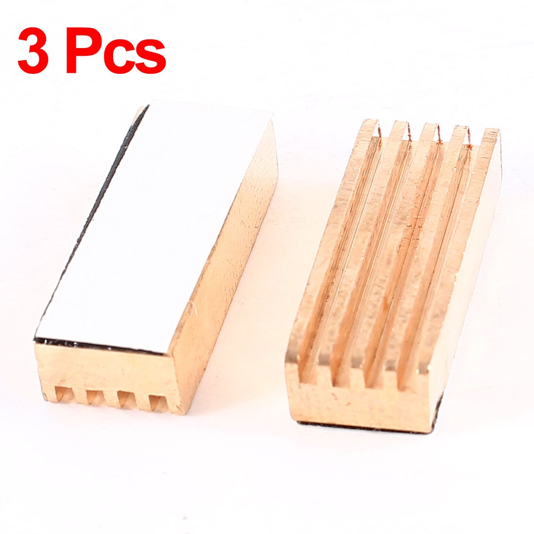 3 Pcs 22mm Self-Adhesive Copper Memory Cooler Heatsink for DDR DDR2 DDR3 RAM