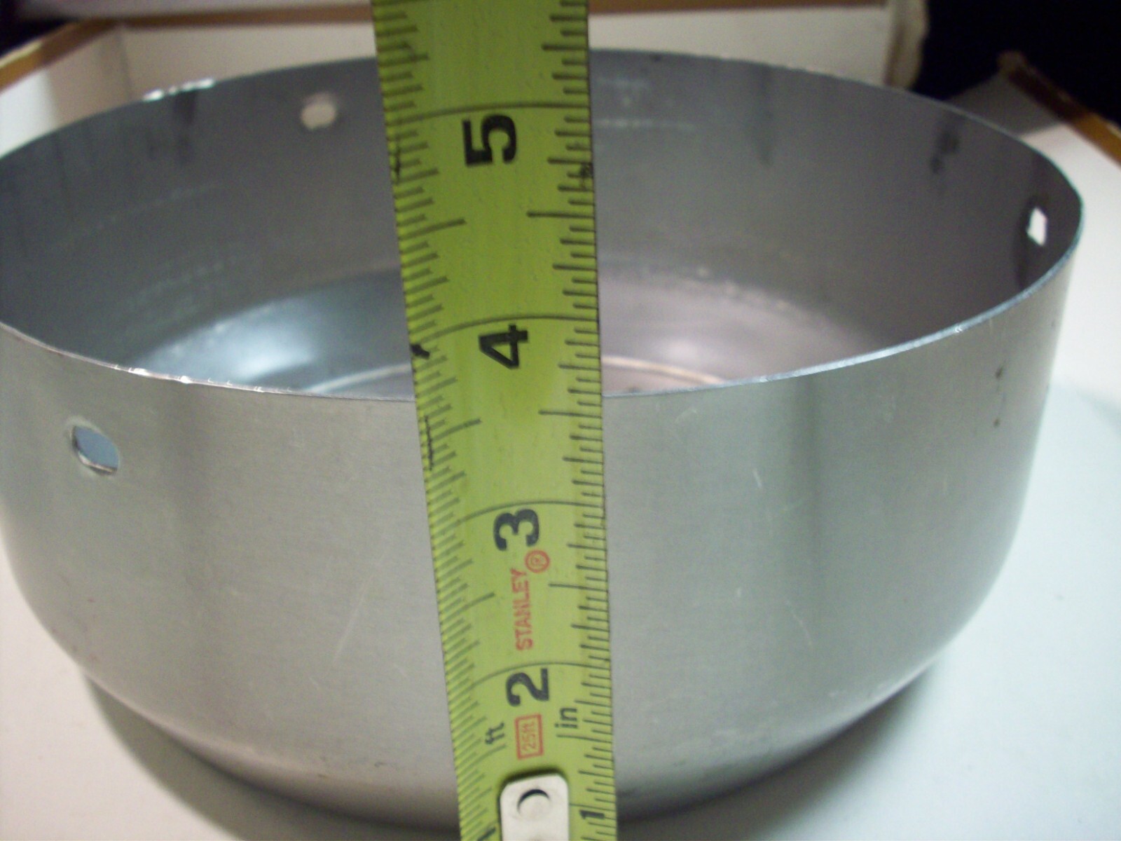 Electric Motor stainless tin cover Unknown brand 8-9/16″ ID 3-1/2″ deep
