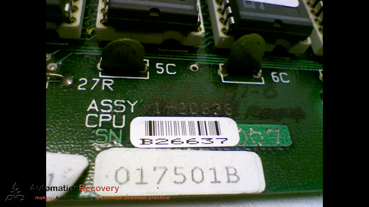 KEARNEY AND TRECKER 1-20636 REVISION 3 CONTROL BOARD CPU CIRCUIT BOARD, #167325