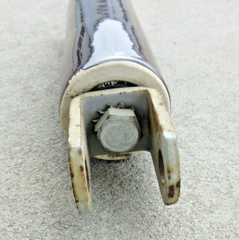 UNKNOWN BRAND ELECTRICAL INSULATOR, 16”X 2” X 2”, CERAMIC, BROWN