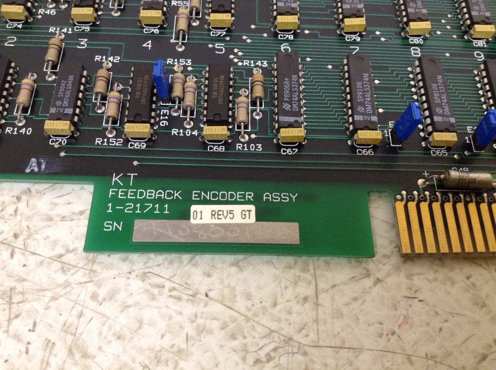 K&T Kearney & Trecker 1-21711-01 REV 5 GT Feedback Encoder Assy 12171101
