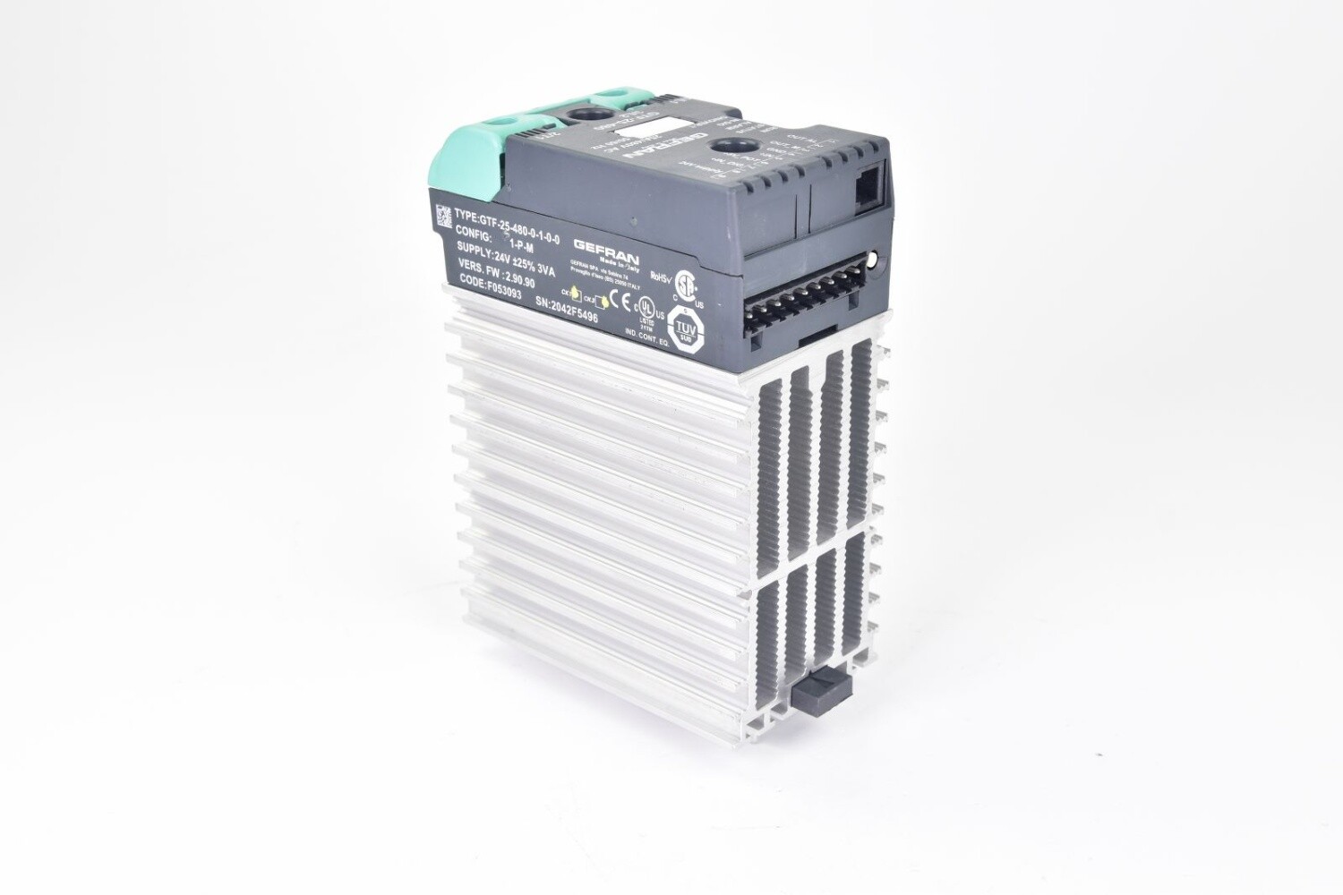 GEFRAN GTF-25-480, GTF-25-480-0-1-0-0, Single phase power controller, 2.90.90