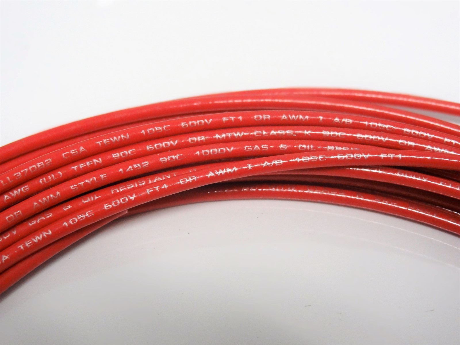 16 GAUGE TFFN TEWN WIRE RED 1000′ FEET 600V COPPER STRANDED GROUND WIRE