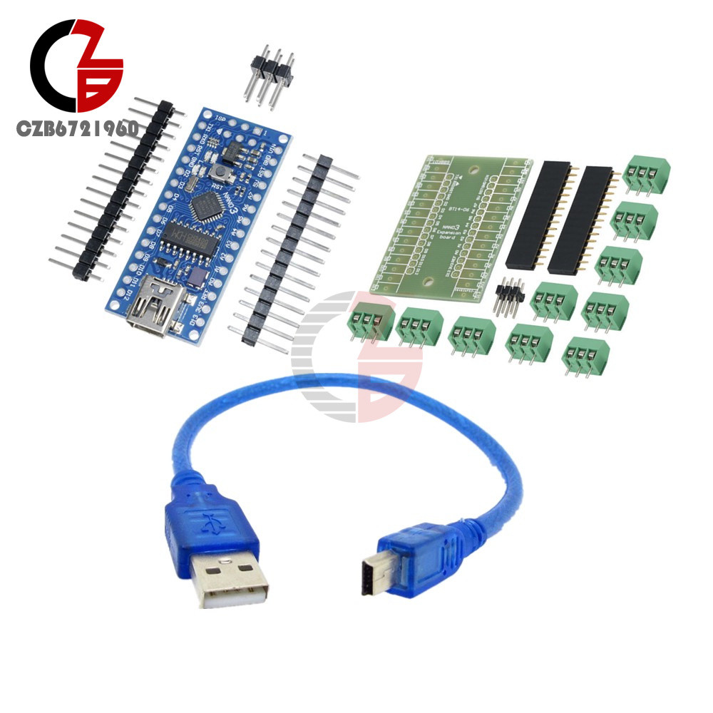 Nano V3.0 V1.0 ATmega168 CH340G mini USB Compatibile Kits Cable For Arduino NANO