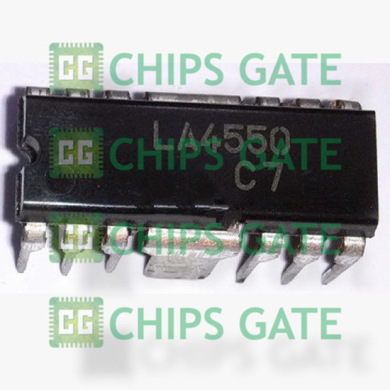7PCS LA4550 2-Channel AF Power Amp for Radio,Tape Recorder Use DIP14