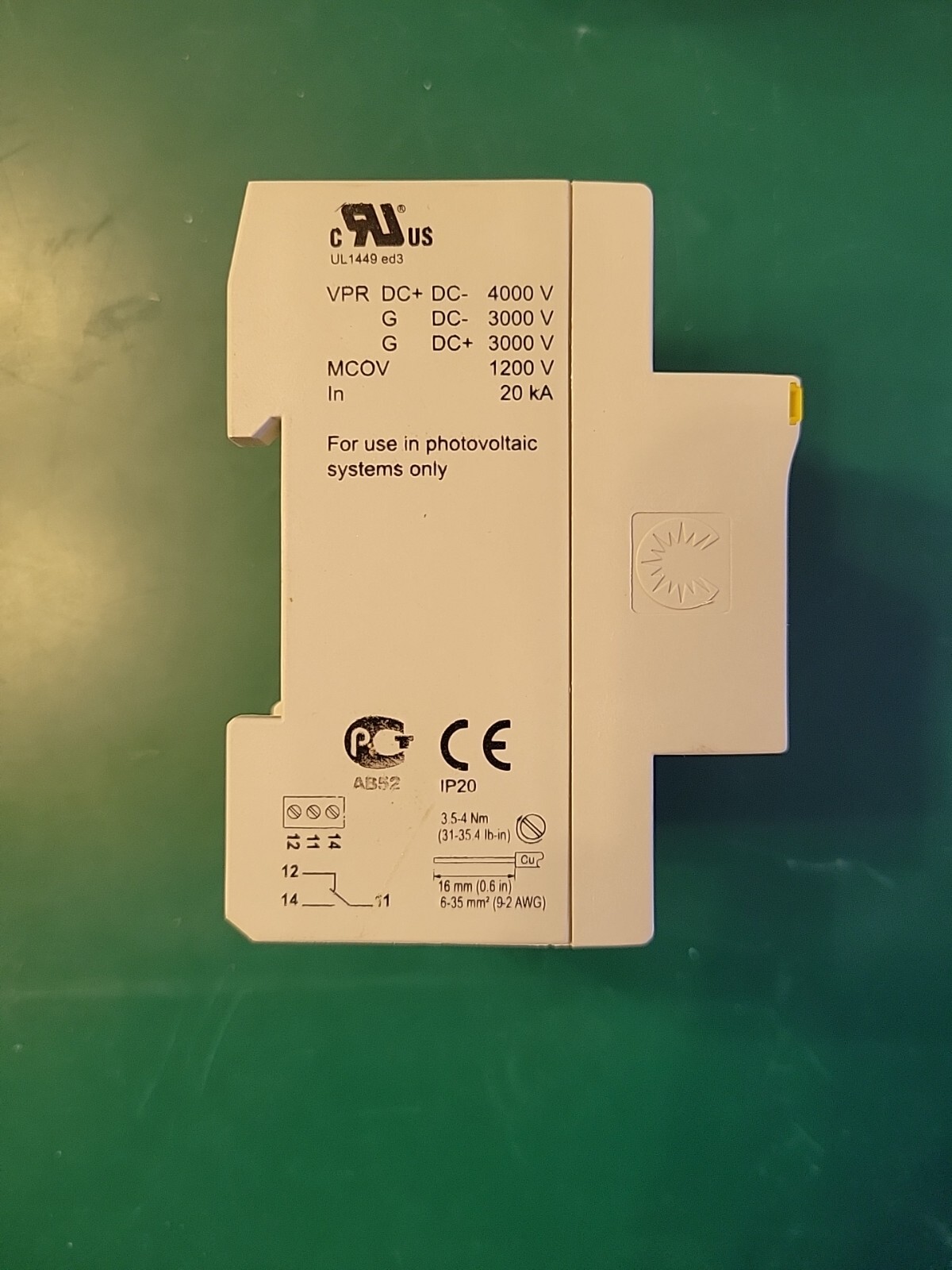 CITEL DS60VGPV-1000 Type 2 Photovoltaic Surge Protector