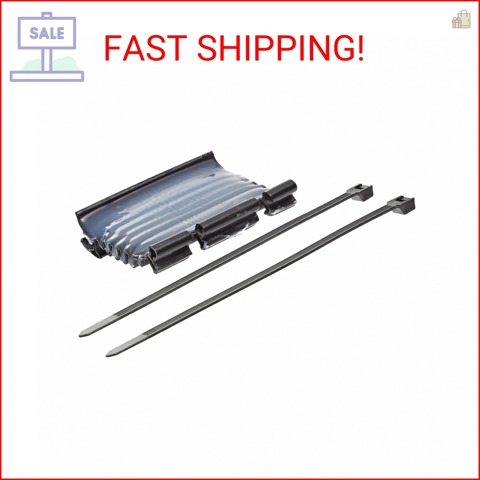NSI WAGS-4/0-4 Easy Splice Wrap-Around Gel Splice Kit, 4″ Sleeve Length, 14-4/0