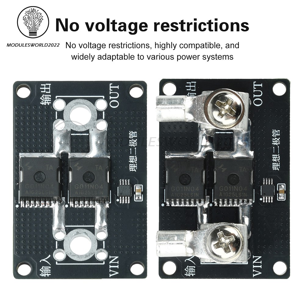 40A 65A 100A No Voltage Limit Anti Backflow Ideal Diode Module fr Solar Charging