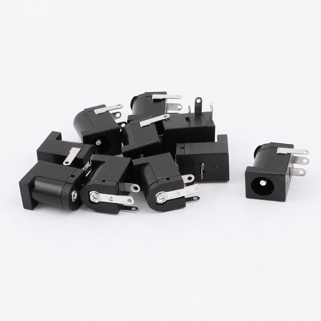 10pcs 3 Pin PCB Mount 5.5×2.1mm Female DC Power Jack Socket Connector
