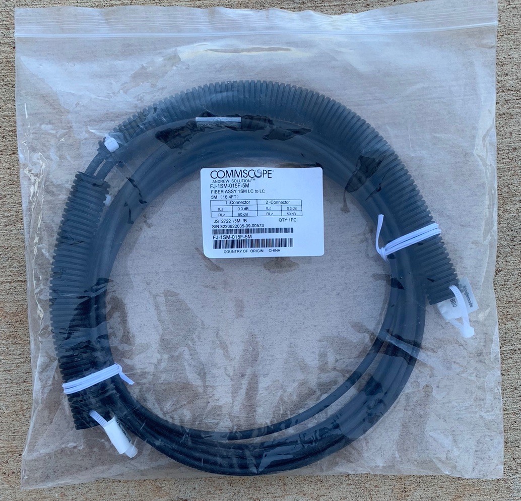 Commscope FJ-1SM-015F-5M Fiber Assy 1SM LC to LC – 5 Meters