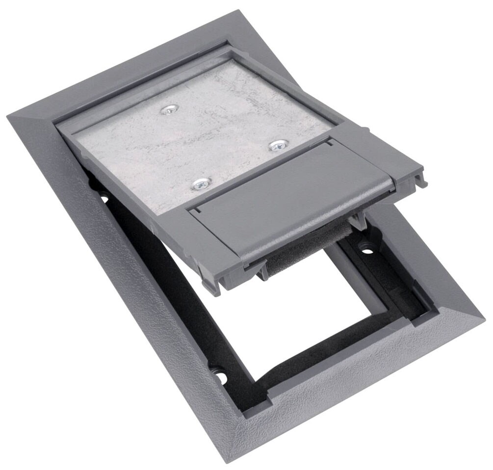 Steel City 664-CST-SW-GRY, Rectangular, Recessed Service Floor Box Cover, 1pc