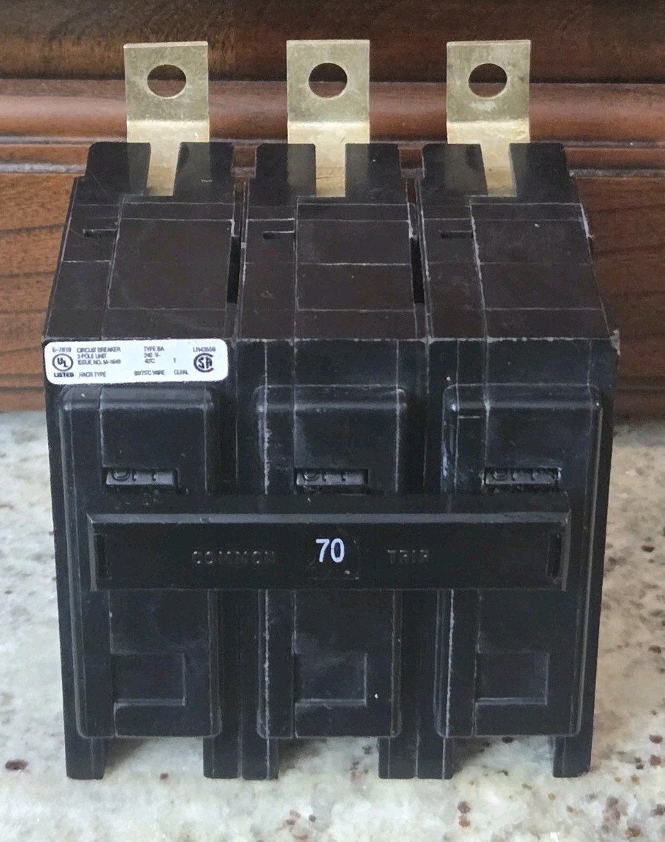 NEW – EATON – BAB3070H – Eaton Bab Thermal Magnetic Circuit Breaker, 70A, 240V