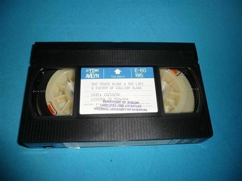TDK One Power Alone: The Life & Poetry Of William Blake VHS Tape