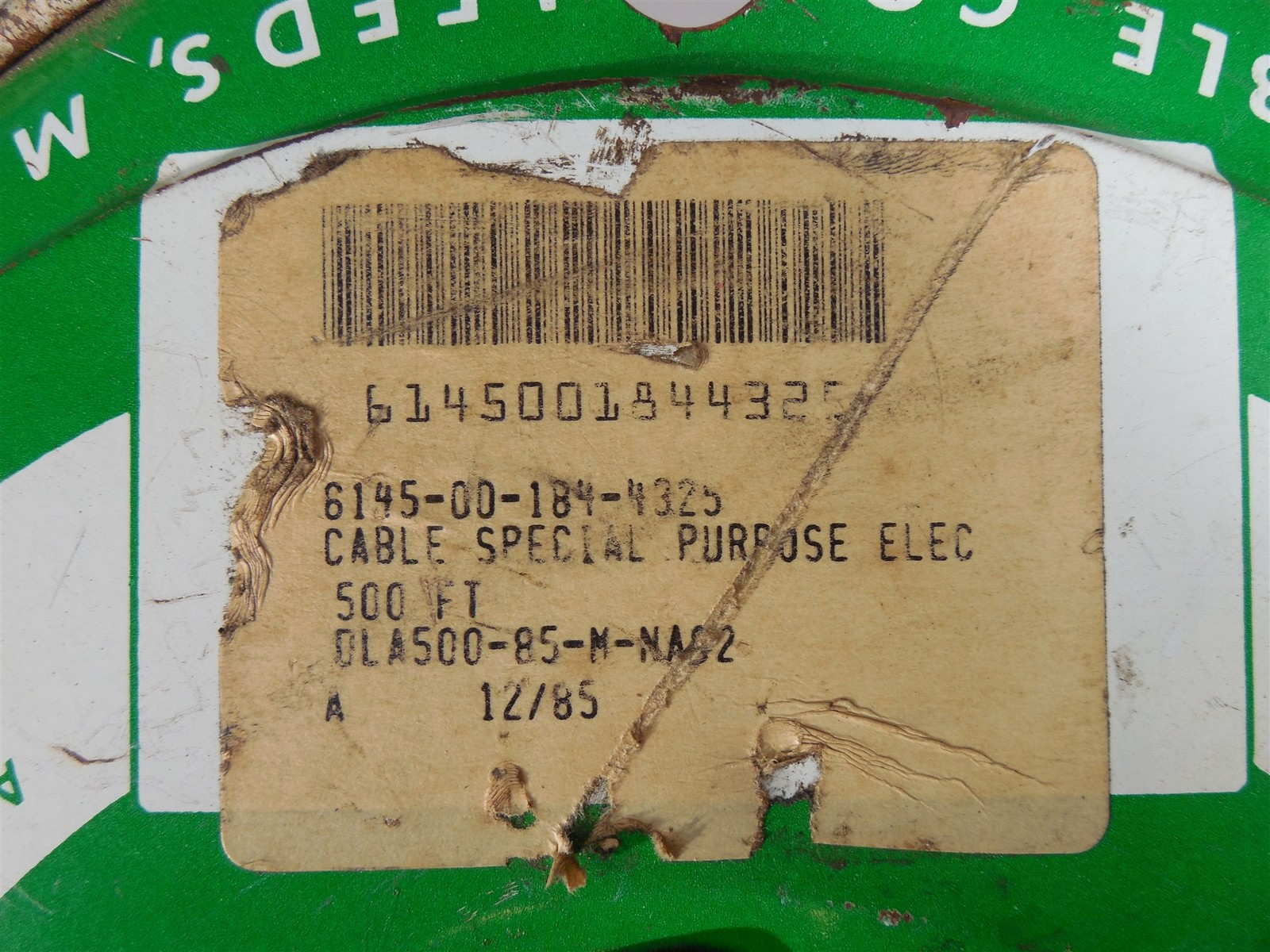 Berkshire Husky Electronic Cable 6145-00-184-4325 180 feet
