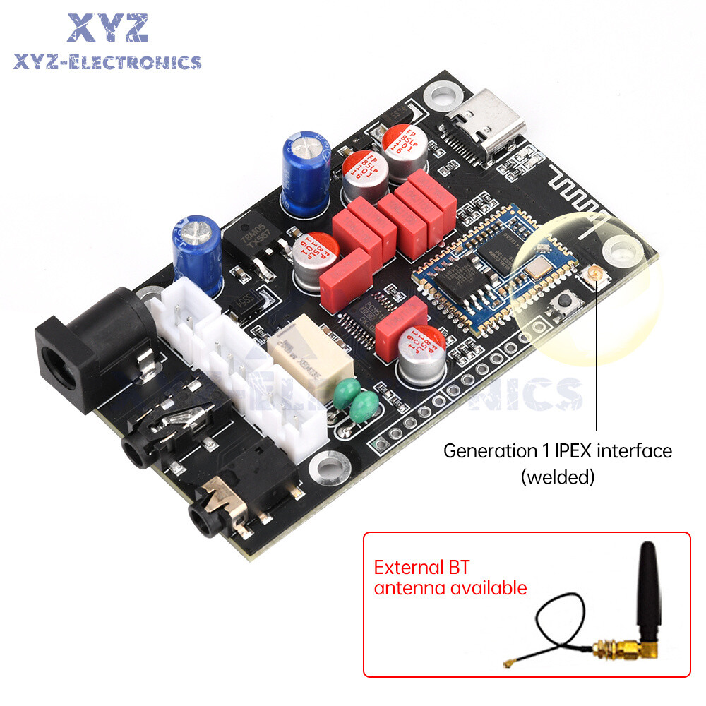 DC8-24V Bluetooth 5.1 DAC Decoder Board Receiver Board APTX HD QCC5125 LDAC