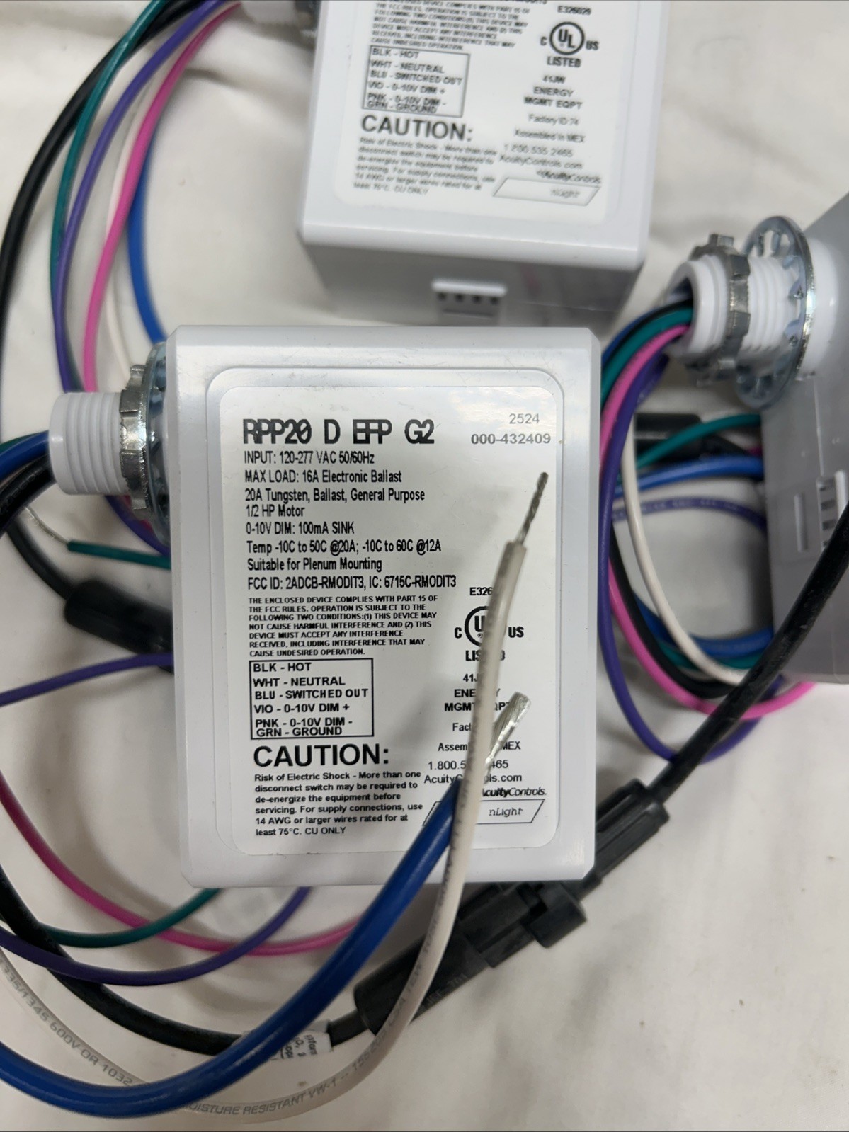 (LOT OF 3!!) BRAND NEW Acuity Controls nLIGHT Air RPP20 RPP20 D 24V EFP G2