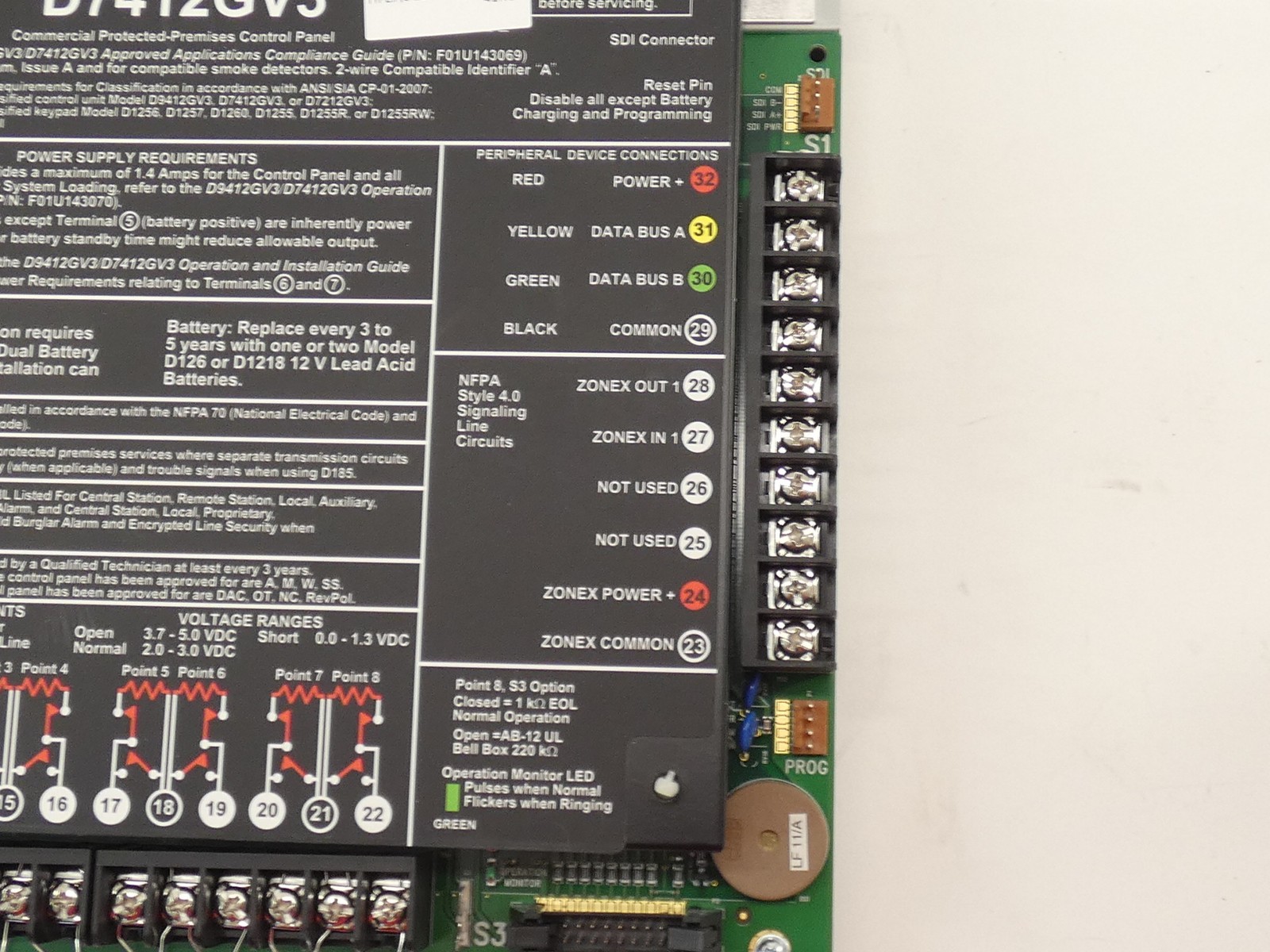 Bosch D7412GV3 Commercial Protected-Premises Control Panel – NEW Surplus!