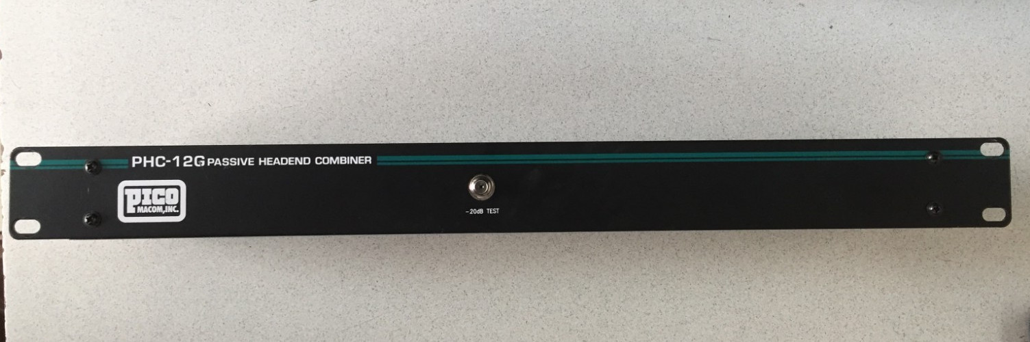PHC-12G 12-CHANNEL 1GHZ BROADBAND PASSIVE HEADEND COMBINER